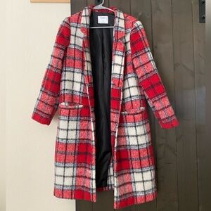 Soft Brushed Plaid Jacket